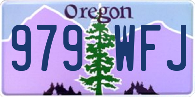 OR license plate 979WFJ