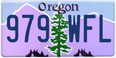 OR license plate 979WFL