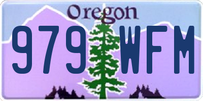 OR license plate 979WFM