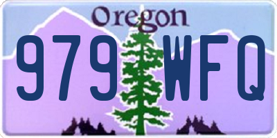 OR license plate 979WFQ