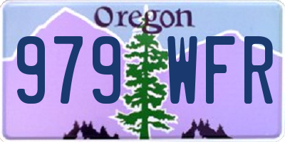 OR license plate 979WFR