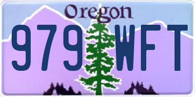 OR license plate 979WFT
