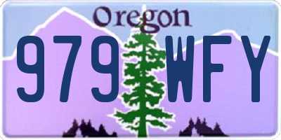 OR license plate 979WFY