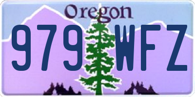 OR license plate 979WFZ
