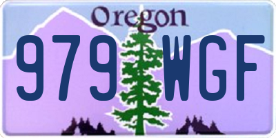 OR license plate 979WGF
