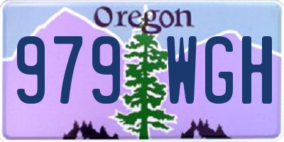 OR license plate 979WGH