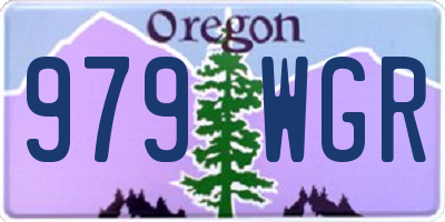 OR license plate 979WGR