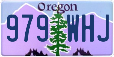 OR license plate 979WHJ