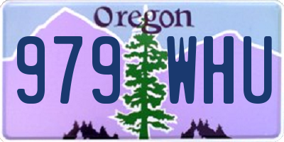 OR license plate 979WHU
