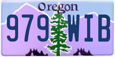 OR license plate 979WIB