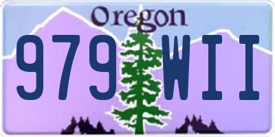 OR license plate 979WII