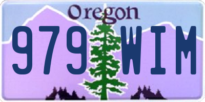 OR license plate 979WIM