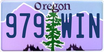 OR license plate 979WIN