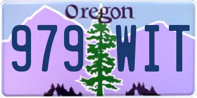 OR license plate 979WIT