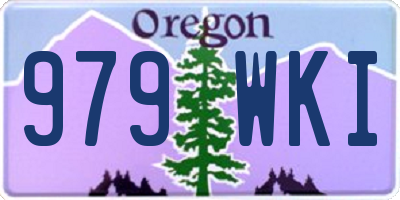 OR license plate 979WKI