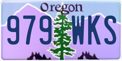OR license plate 979WKS