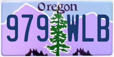 OR license plate 979WLB