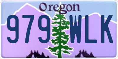 OR license plate 979WLK