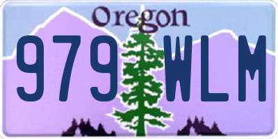 OR license plate 979WLM