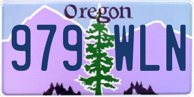 OR license plate 979WLN