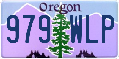 OR license plate 979WLP