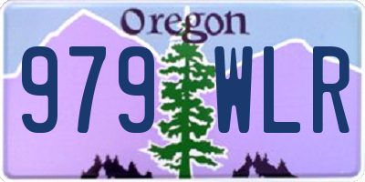 OR license plate 979WLR