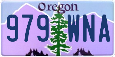 OR license plate 979WNA
