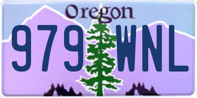 OR license plate 979WNL