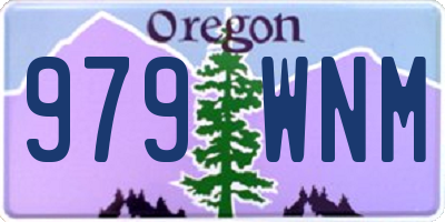 OR license plate 979WNM