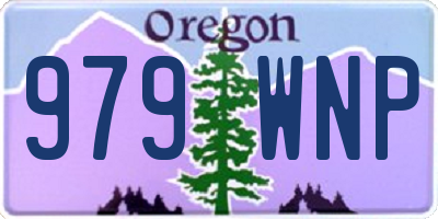 OR license plate 979WNP