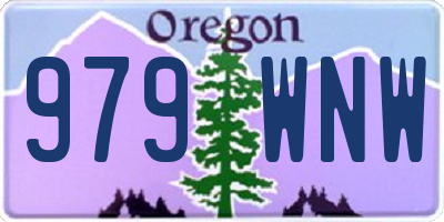 OR license plate 979WNW