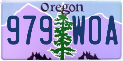 OR license plate 979WOA