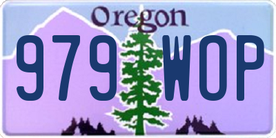 OR license plate 979WOP