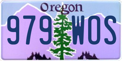 OR license plate 979WOS