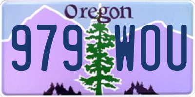 OR license plate 979WOU
