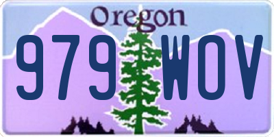 OR license plate 979WOV