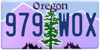 OR license plate 979WOX