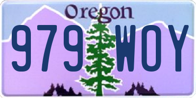 OR license plate 979WOY