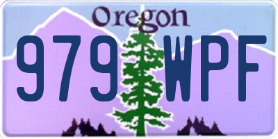 OR license plate 979WPF
