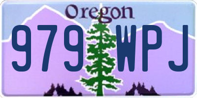 OR license plate 979WPJ