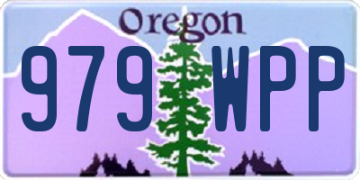 OR license plate 979WPP