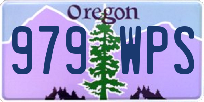 OR license plate 979WPS