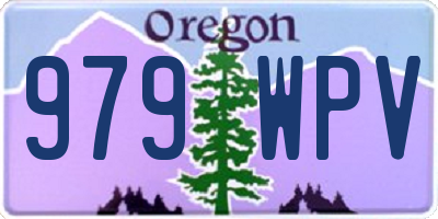 OR license plate 979WPV