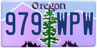 OR license plate 979WPW