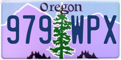 OR license plate 979WPX