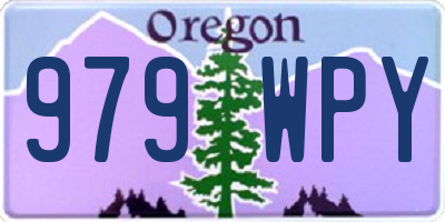 OR license plate 979WPY