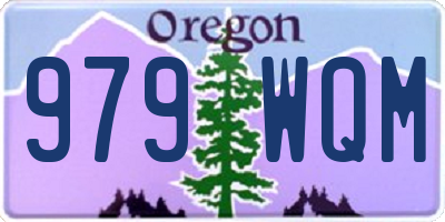 OR license plate 979WQM