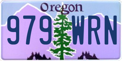 OR license plate 979WRN