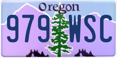 OR license plate 979WSC