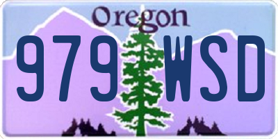 OR license plate 979WSD